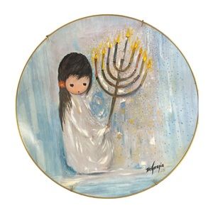 "Festival of Lights"  De Grazia Holiday Collector Plate 1976